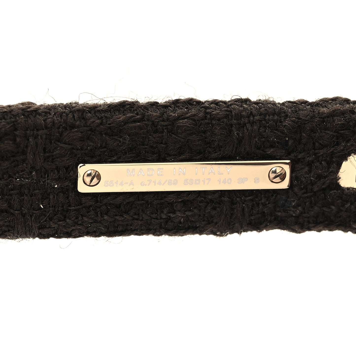 Acetate Tweed Wool CC Rectangle Sunglasses 5514 Tortoise