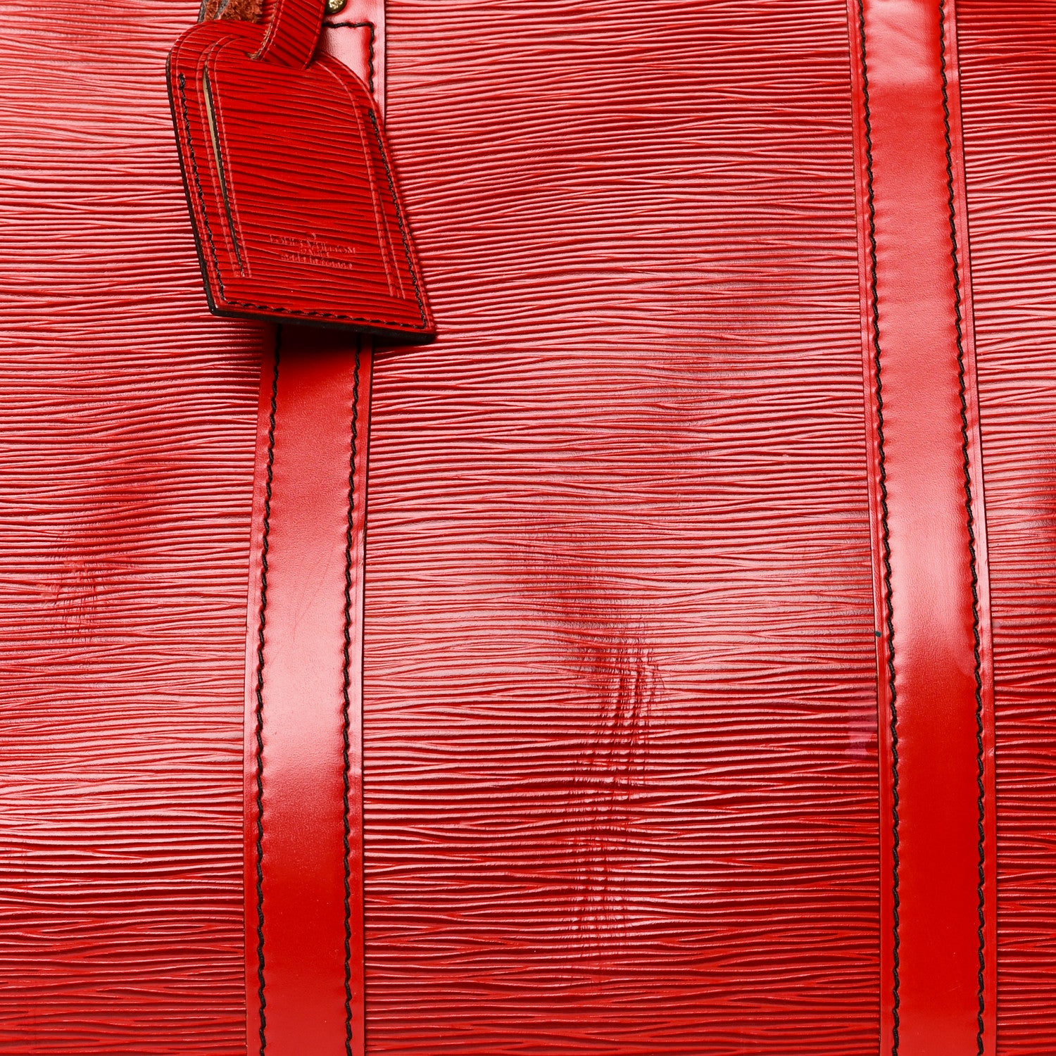 Louis Vuitton Epi Keepall 55 Castillan Red 8 of 21