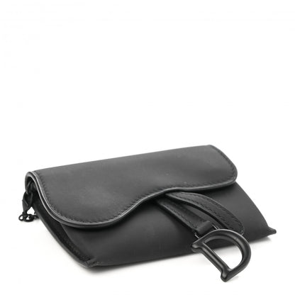 Christian Dior Ultra Matte Calfskin Nano Saddle Chain Pouch Black 3 of 7