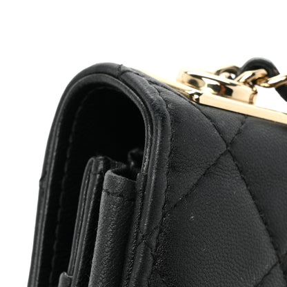 Chanel Lambskin Quilted Trendy CC Wallet On Chain WOC Black 22 of 23