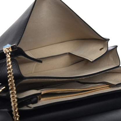 Chloe Suede Calfskin Medium Faye Shoulder Bag Black 5 of 8