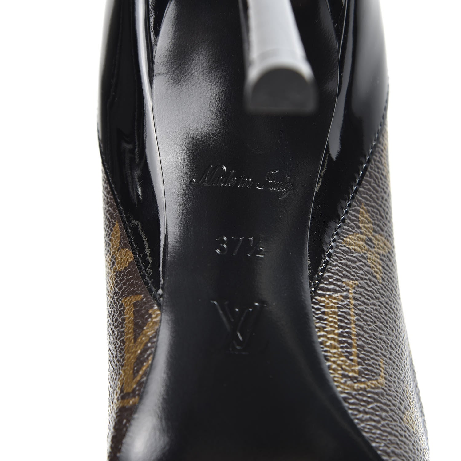 Louis Vuitton Monogram Cherie Pumps 37.5 Black 8 of 10
