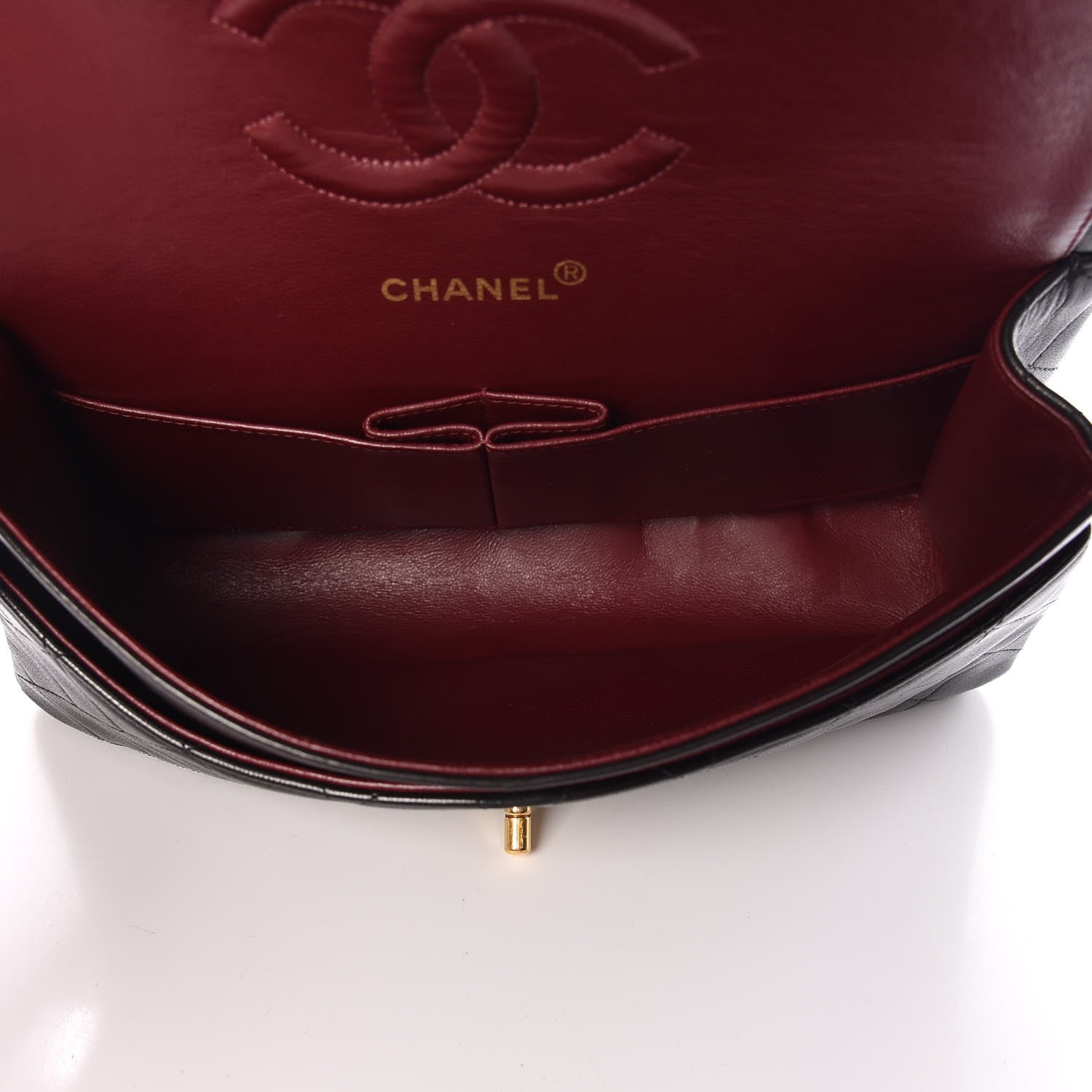 Chanel Lambskin Quilted Medium Double Flap Black 5 of 9