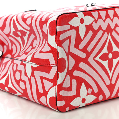 Louis Vuitton Monogram Giant Crafty NeoNoe MM Rouge Rose Creme 6 of 7