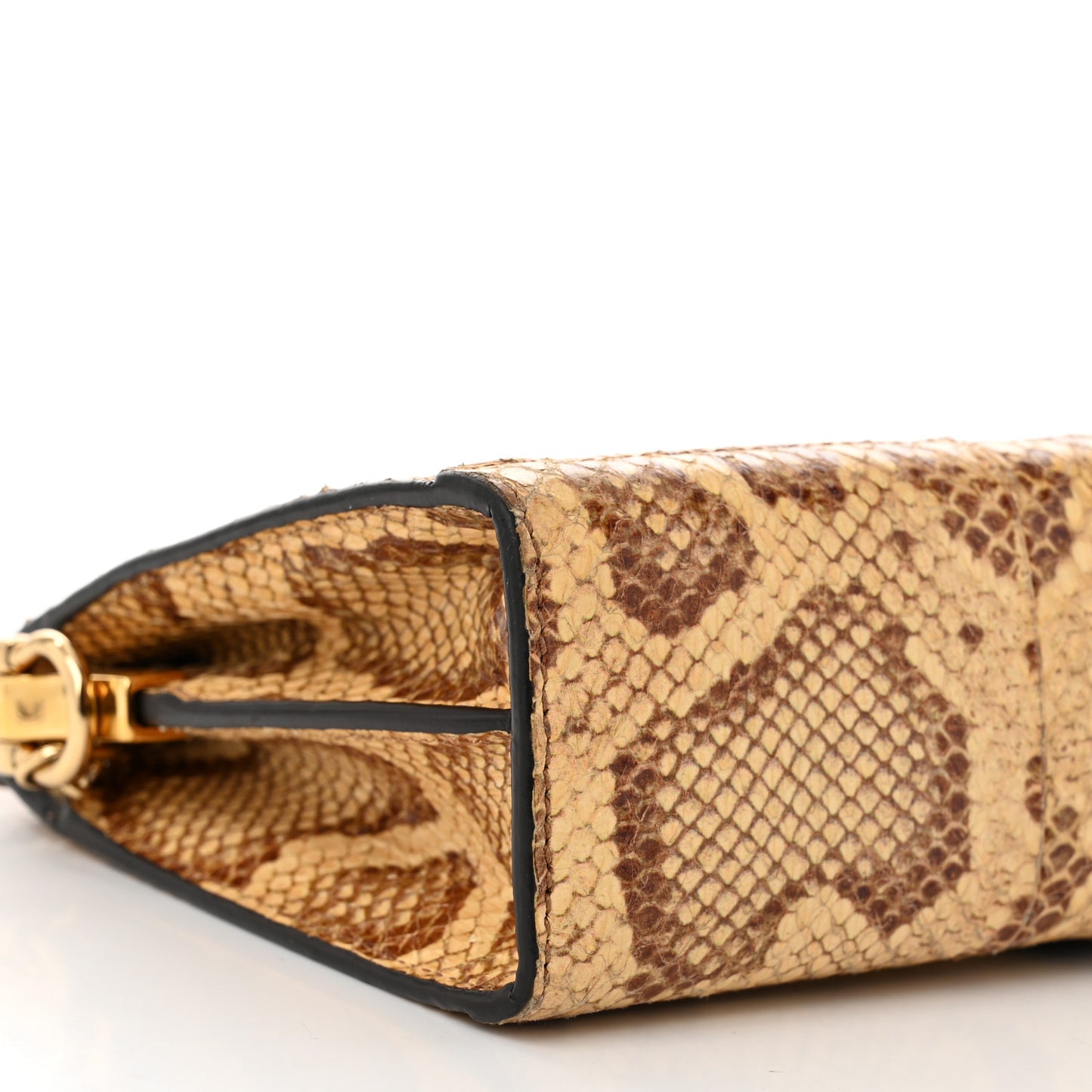 Raffia Elaphe GG Small Ophidia Chain Shoulder Bag Natural Cream Brown