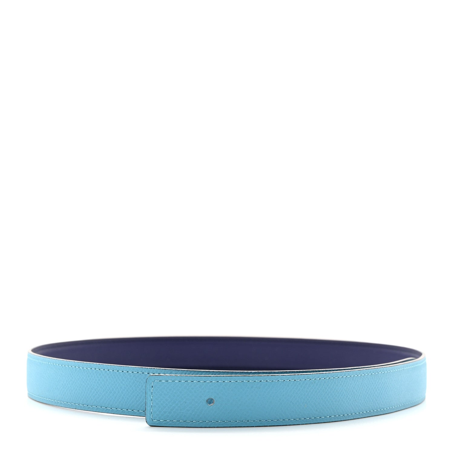Hermes Epsom Swift 24mm Belt Strap 80 32 Bleu Paon Iris 2 of 9