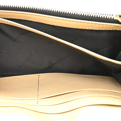 Burberry Metallic Heritage Grain Penrose Bow Continental Wallet Gold 6 of 9