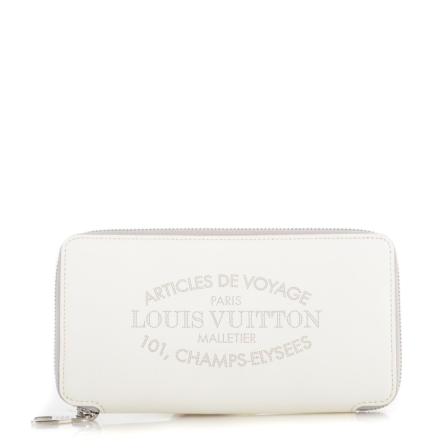 Veau Soie Iena Wallet White