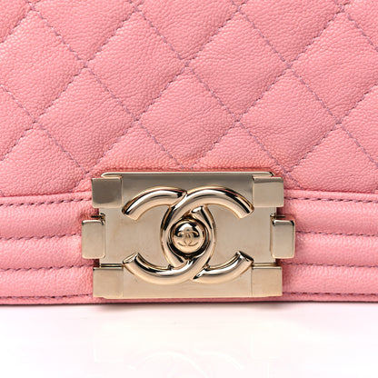 Chanel Caviar Quilted Medium Boy Flap Pink 7 of 18