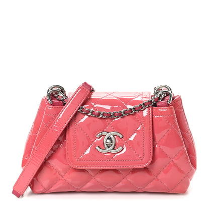Chanel Patent Quilted Small Coco Shine Accordion Flap Pink 1 of 10