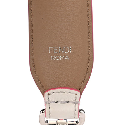 Fendi Vitello Dolce Plexiglass Bi-Color Studded Strap You White Ice Cuoio Multicolor 3 of 4