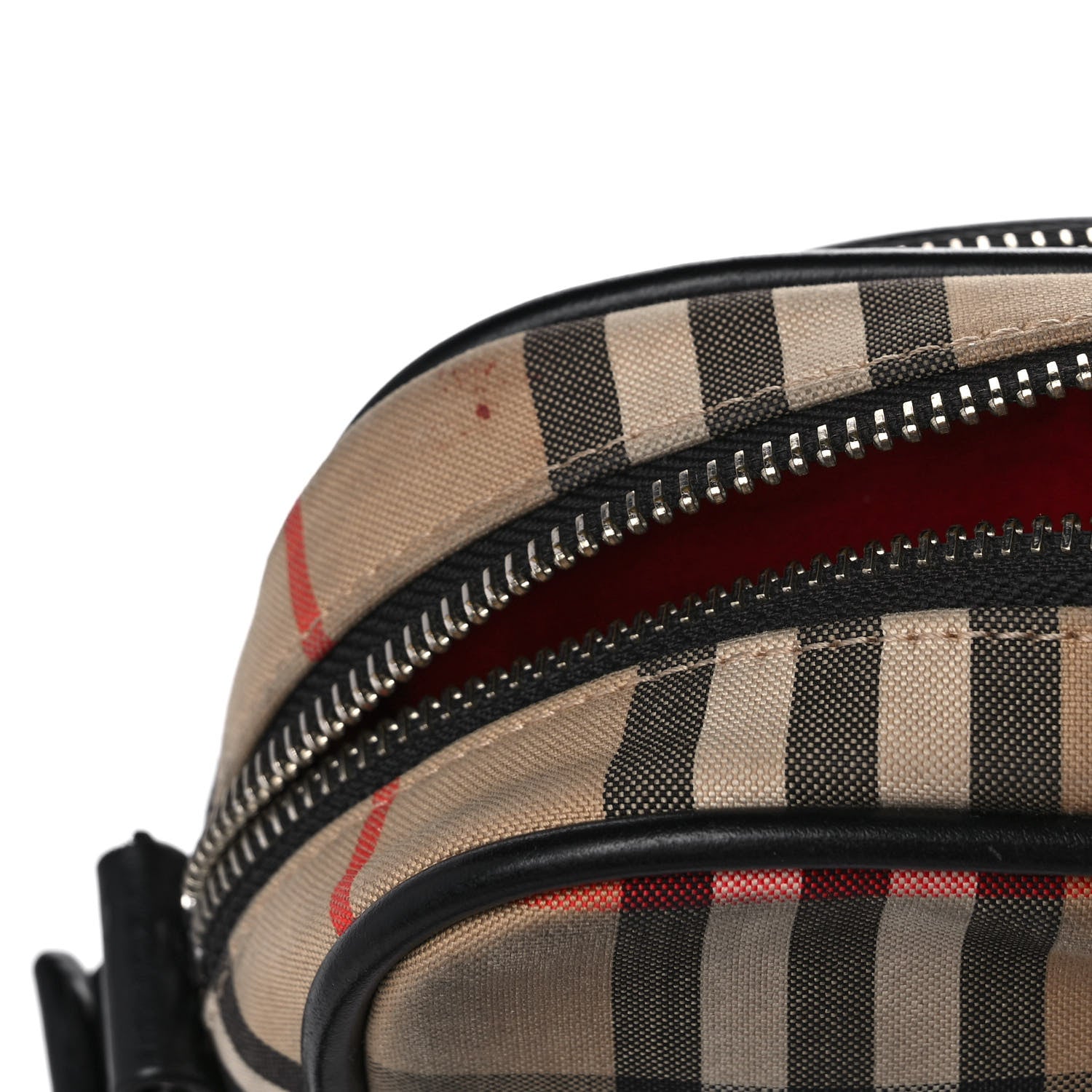 Burberry Canvas Calfskin Vintage Check Freddie Crossbody Bag Archive Beige 13 of 19
