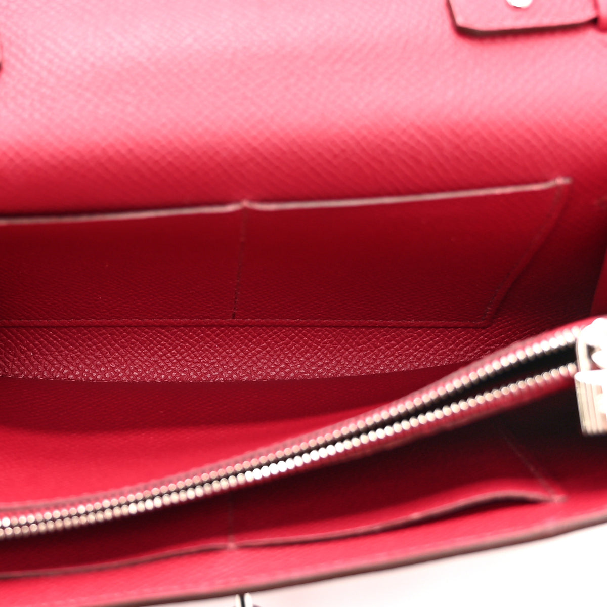 Hermes Epsom Kelly Wallet To Go Rubis 5 of 11