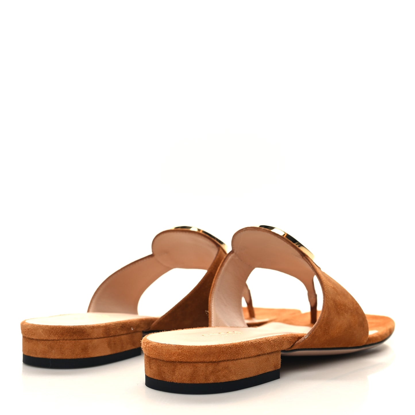 Suede Cachemire Blondie 15mm Thong Sandals 39 Blondie Cognac