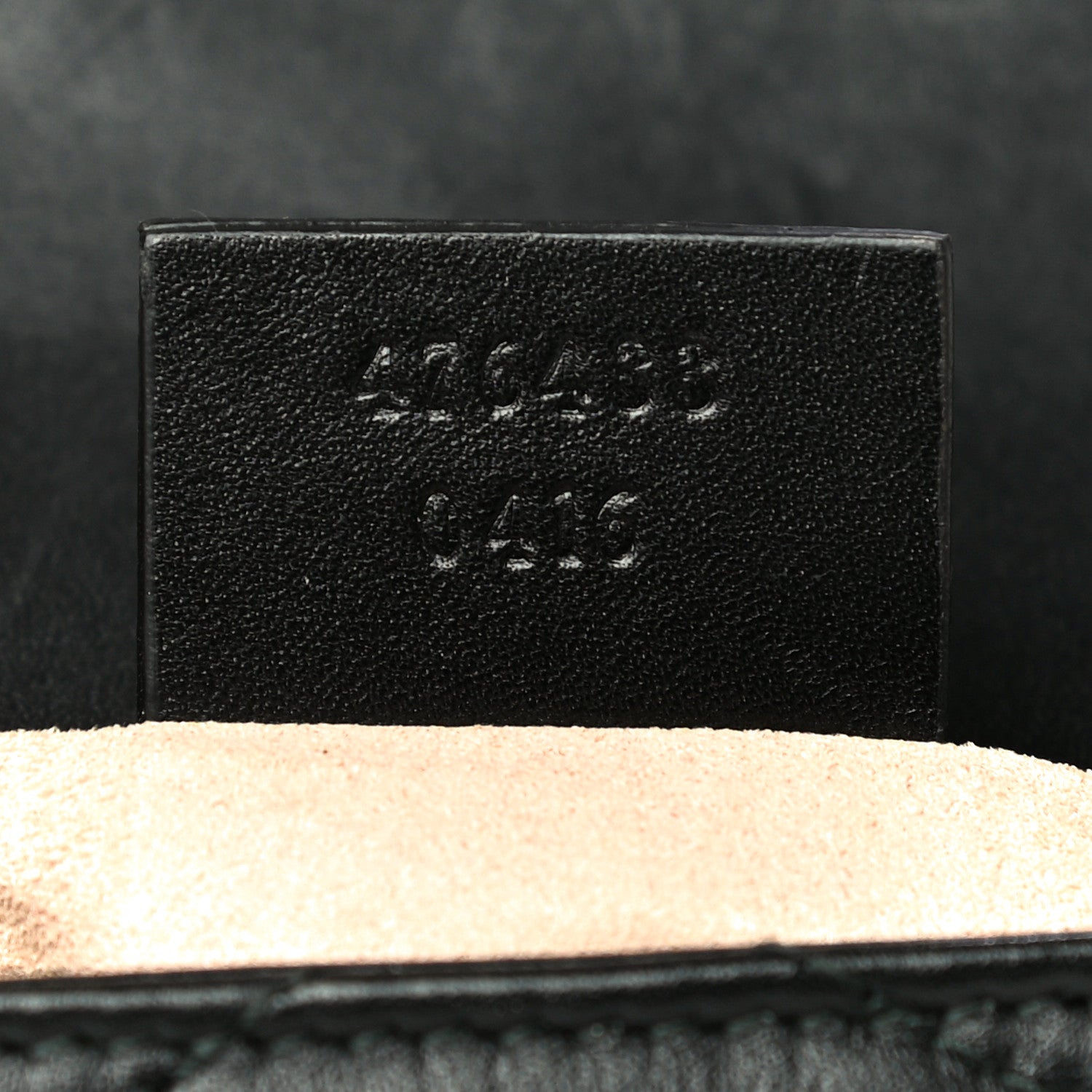 Gucci Calfskin Matelasse Super Mini GG Marmont Shoulder Bag Black 6 of 13