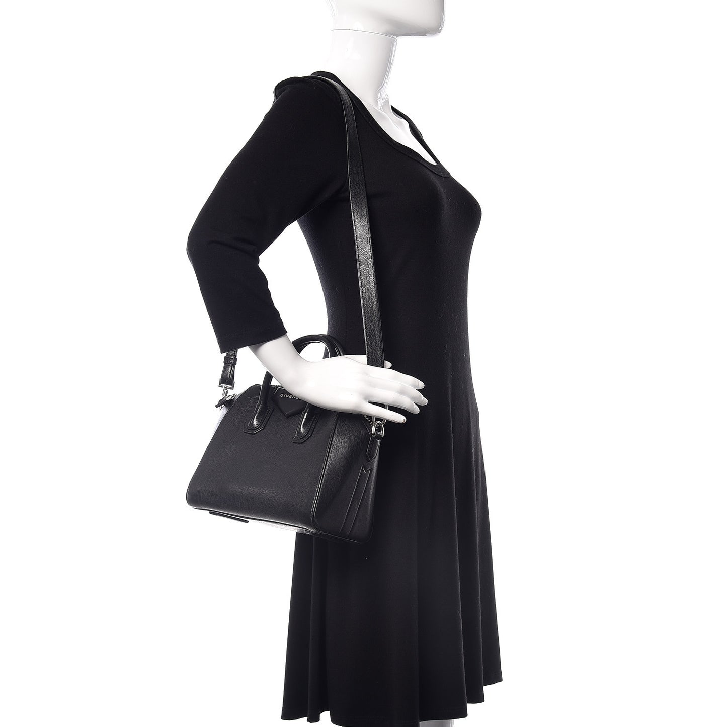 Sugar Goatskin Mini Antigona Black