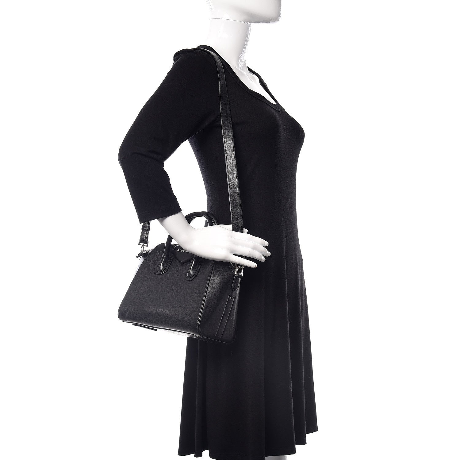 Givenchy Sugar Goatskin Mini Antigona Black 2 of 15
