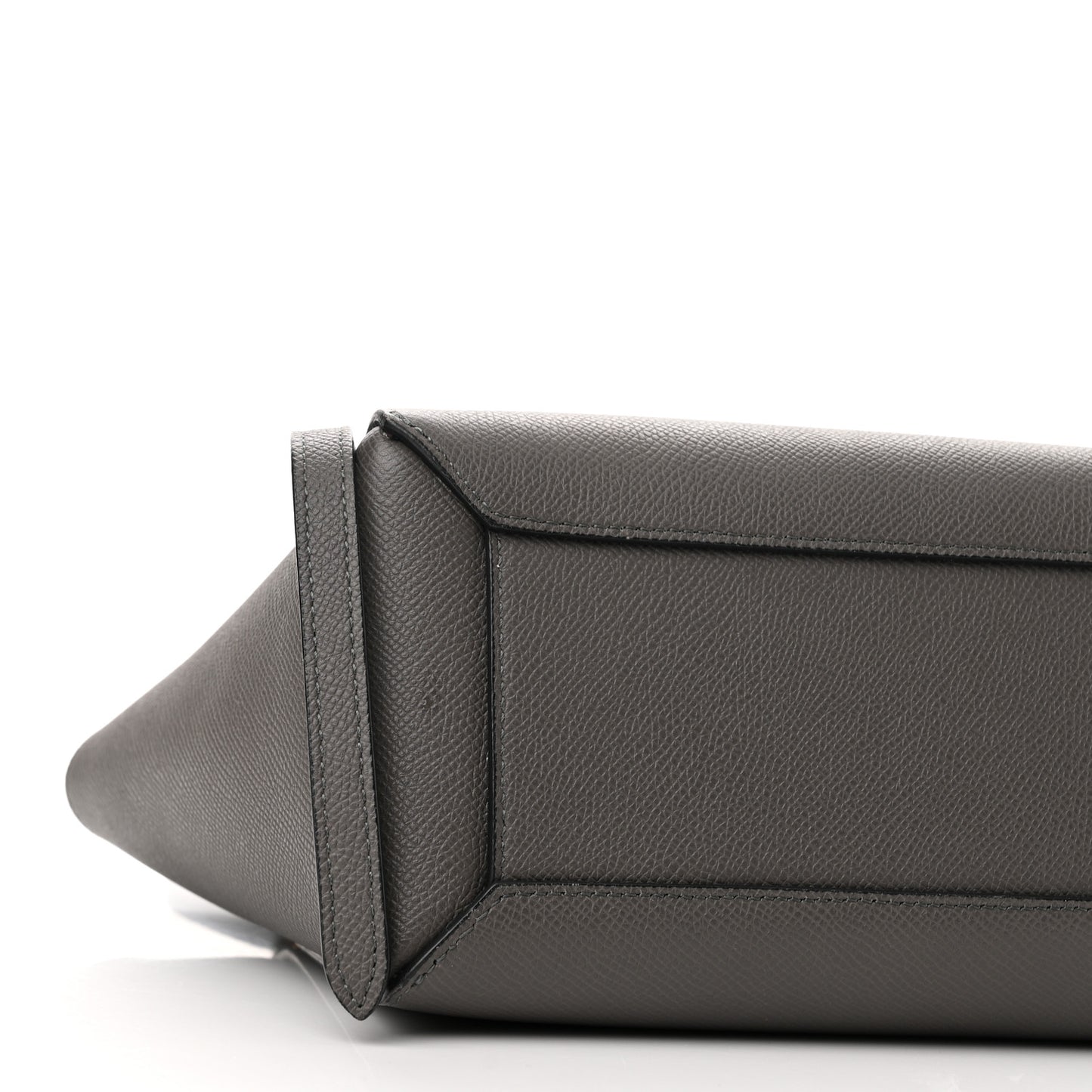 Grained Calfskin Nano Belt Bag Grey