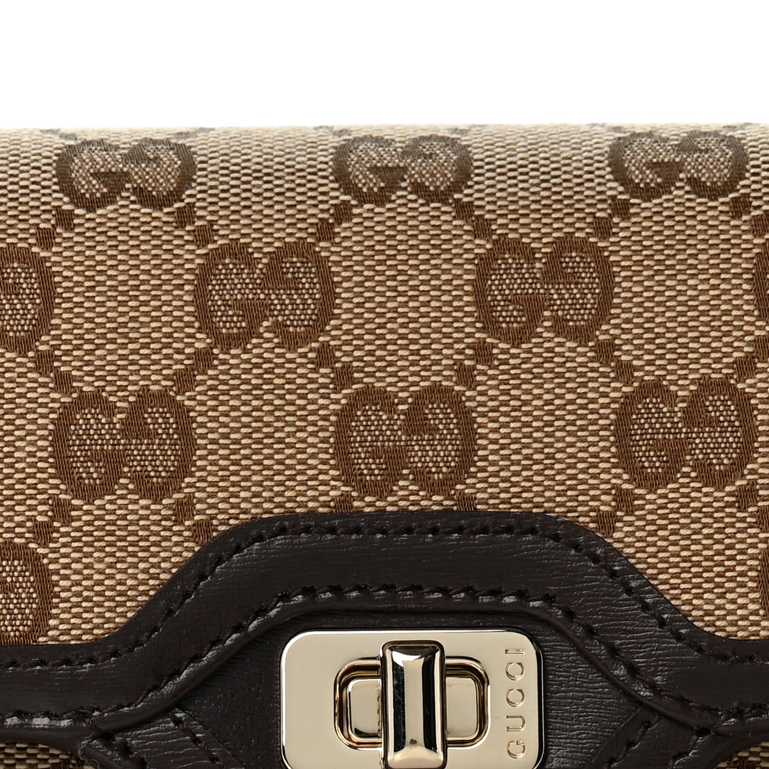 Gucci GG Monogram Mini Luce Shoulder Bag Beige Ebony 7 of 10