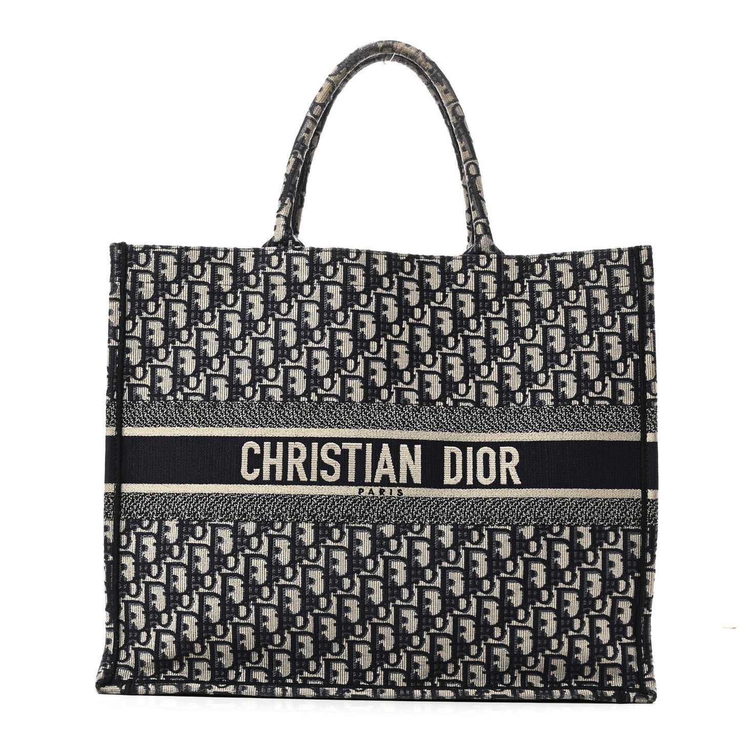 Oblique Large Book Tote Blue Multicolor