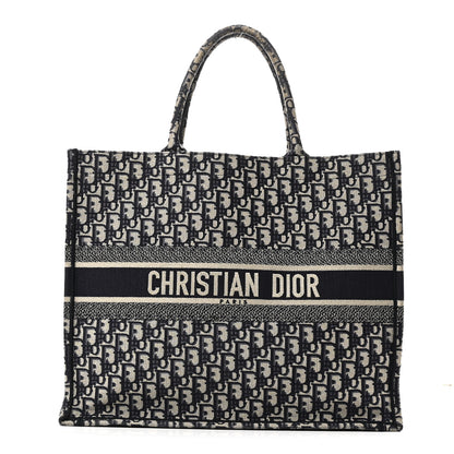 Christian Dior Oblique Large Book Tote Blue Multicolor 1 of 10