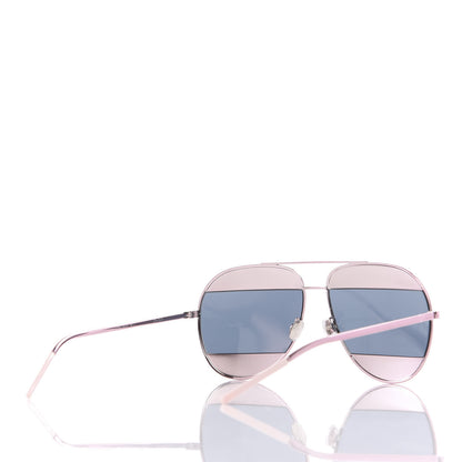 Christian Dior Split 1 Aviator Sunglasses Pink Blue 4 of 7