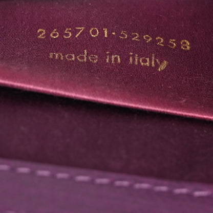 Saint Laurent Textured Calfskin Classic Y Ligne Clutch Purple 7 of 10