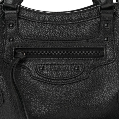 Balenciaga Grained Calfskin Neo Classic Black Hardware XS City Black 8 of 10