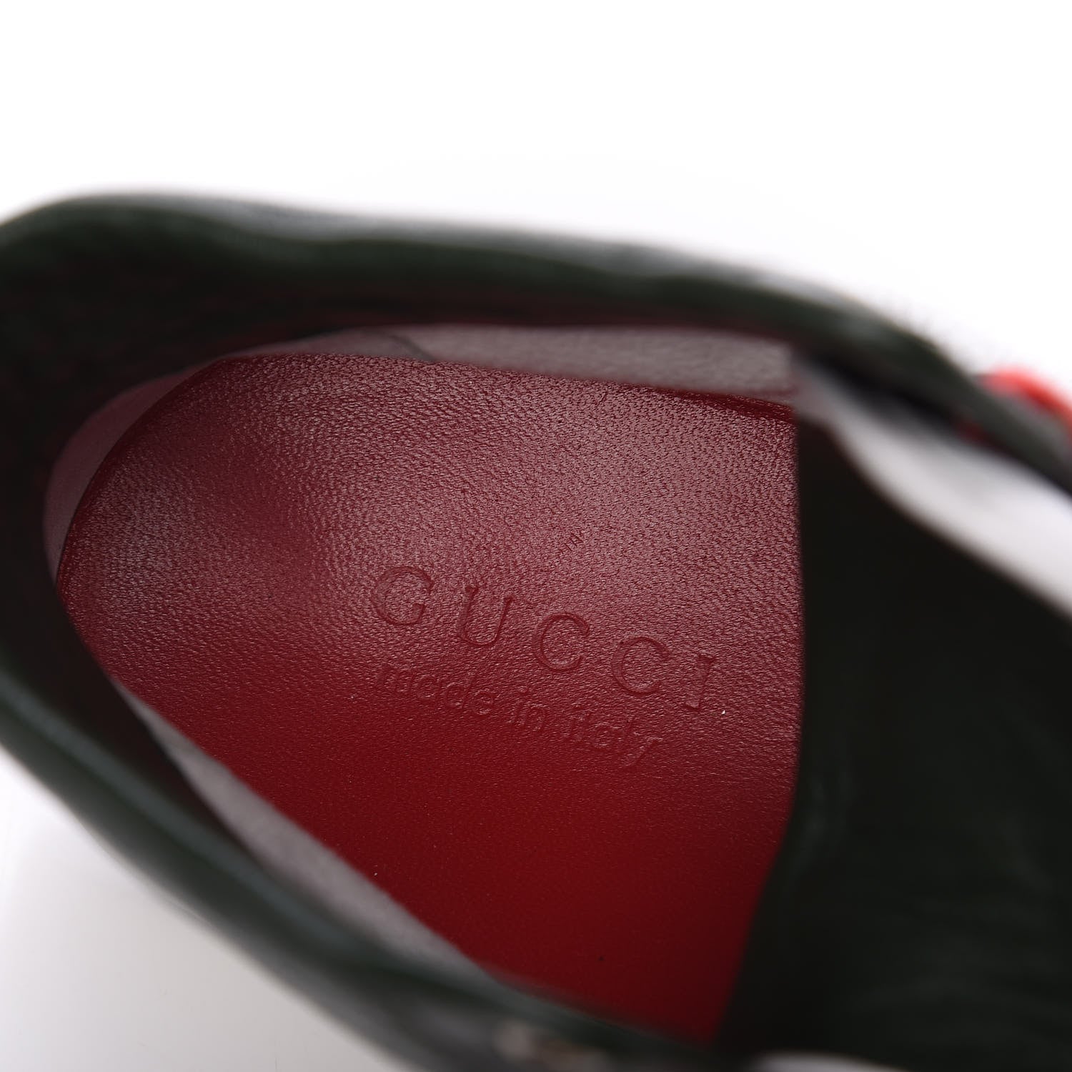 Gucci Calfskin Web Coda High Top Sneakers 8.5 White 8 of 10