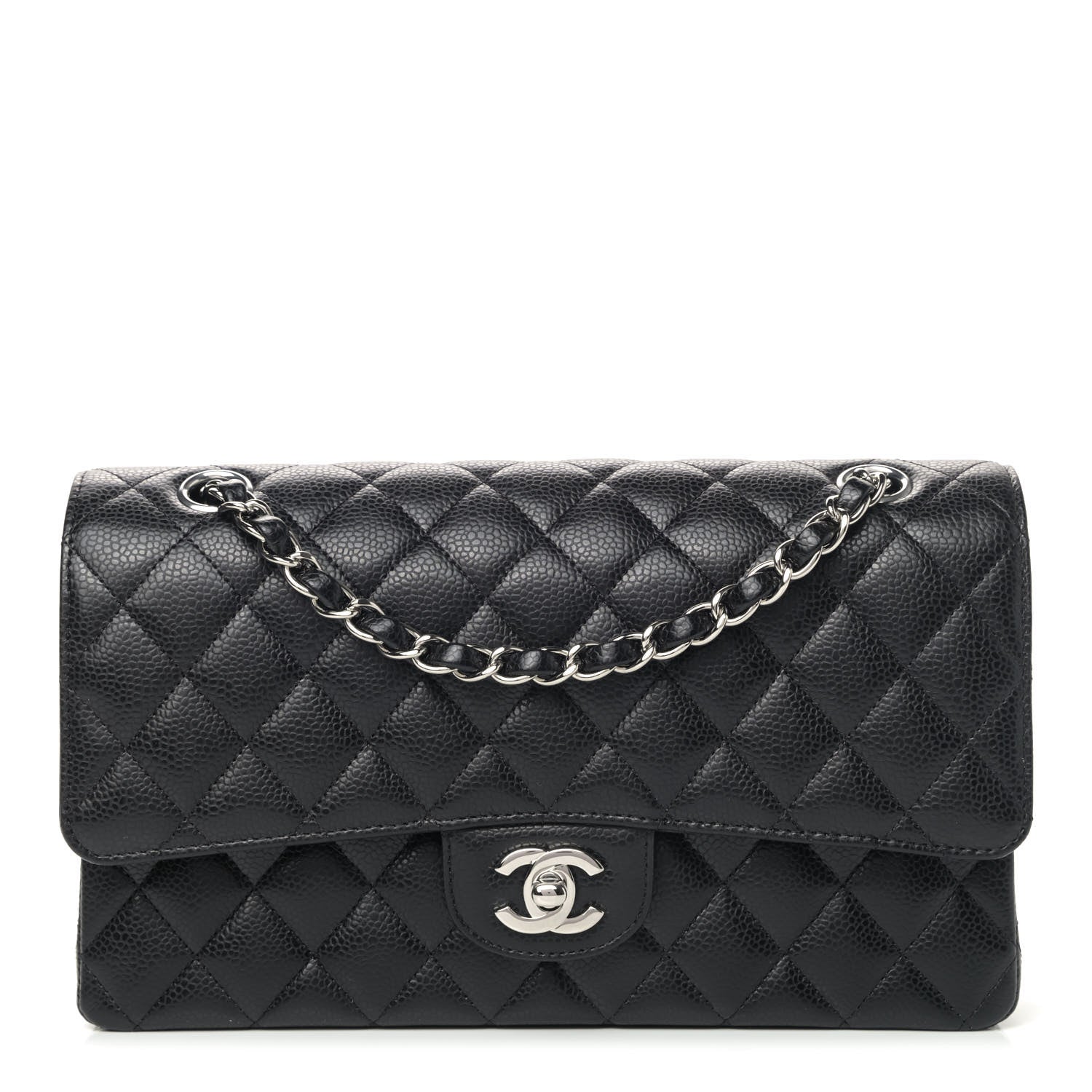 Chanel Caviar Quilted Medium Double Flap Black 1 of 5