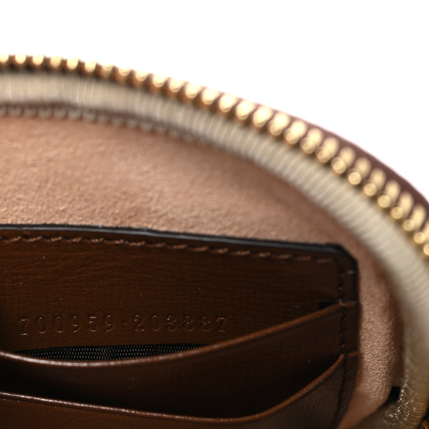 Gucci GG Supreme Monogram Textured Calfskin Retro Interlocking G Phone Crossbody Bag Ebony Brown Sugar 8 of 11