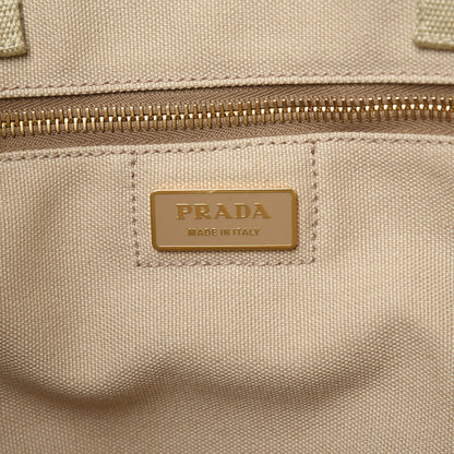 Prada Canvas Canapa Stampata Tote Kaki Venezia 6 of 8