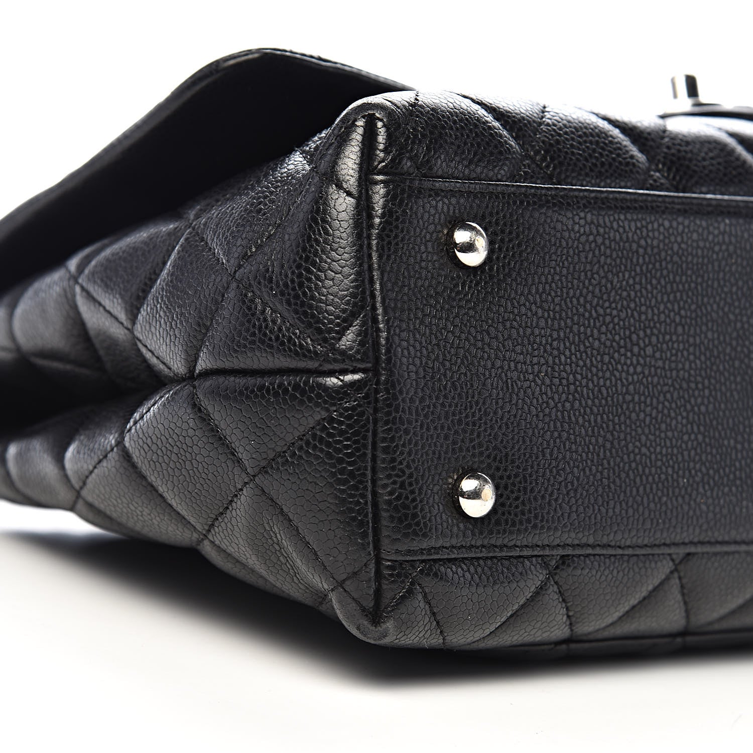 Chanel Caviar Quilted Jumbo Kelly Flap Black 14 of 16