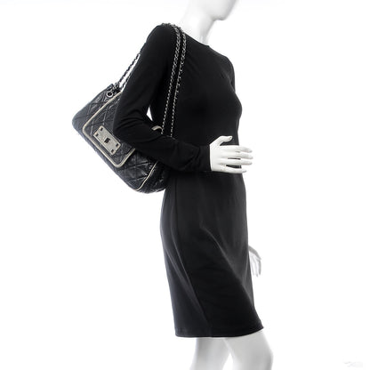 Chanel Lambskin Quilted East West Accordion Flap Black 2 of 18