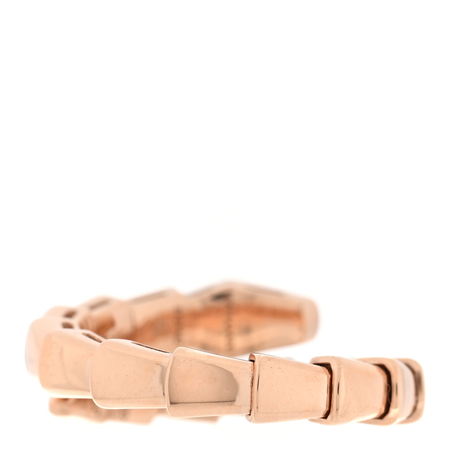 18K Rose Gold Serpenti Viper Ring S