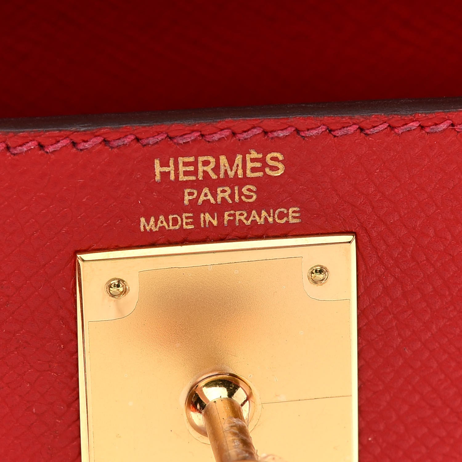 Hermes Epsom Kelly Sellier 28 Rouge Casaque 6 of 11