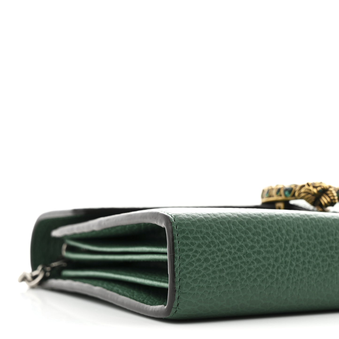 Calfskin Mini Dionysus Chain Wallet Emerald
