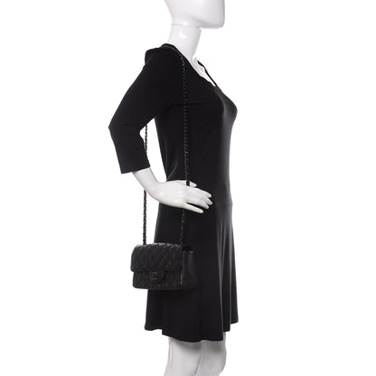 Chanel Crumpled Calfskin Quilted Mini Rectangular Flap So Black 2 of 13