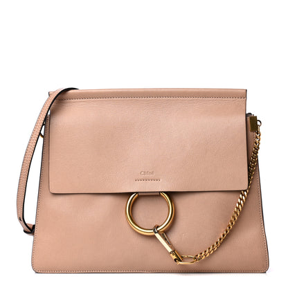 Chloe Calfskin Medium Faye Shoulder Bag Biscotti Beige 1 of 5