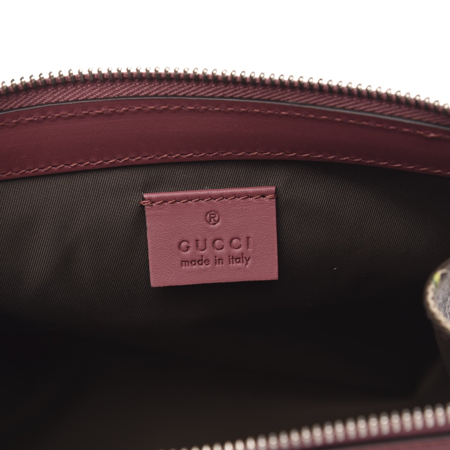 Gucci GG Supreme Monogram Blooms Small Cosmetic Case Beige Multicolor Dry Rose 6 of 11