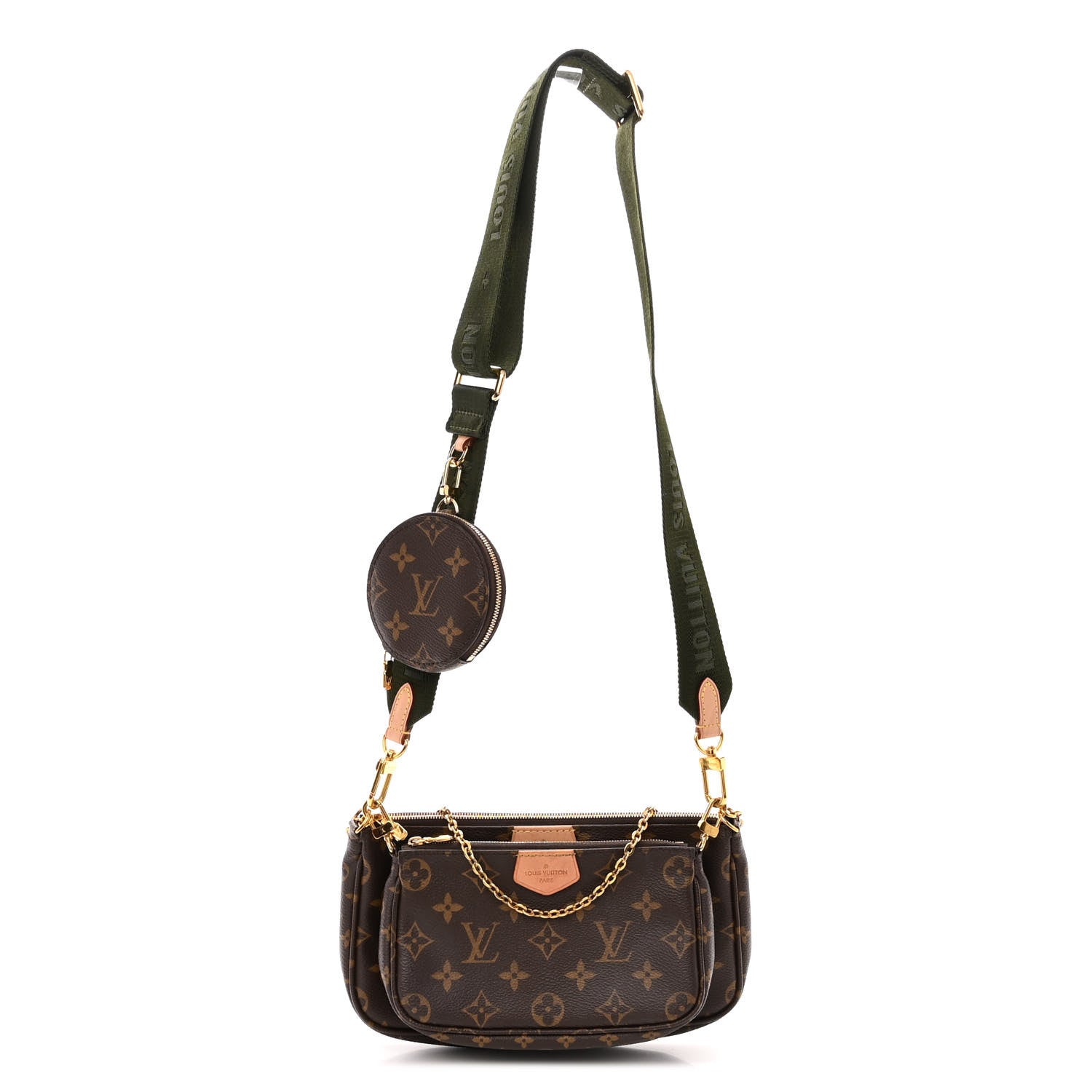 Louis Vuitton Monogram Multi Pochette Accessories Kaki 1 of 11