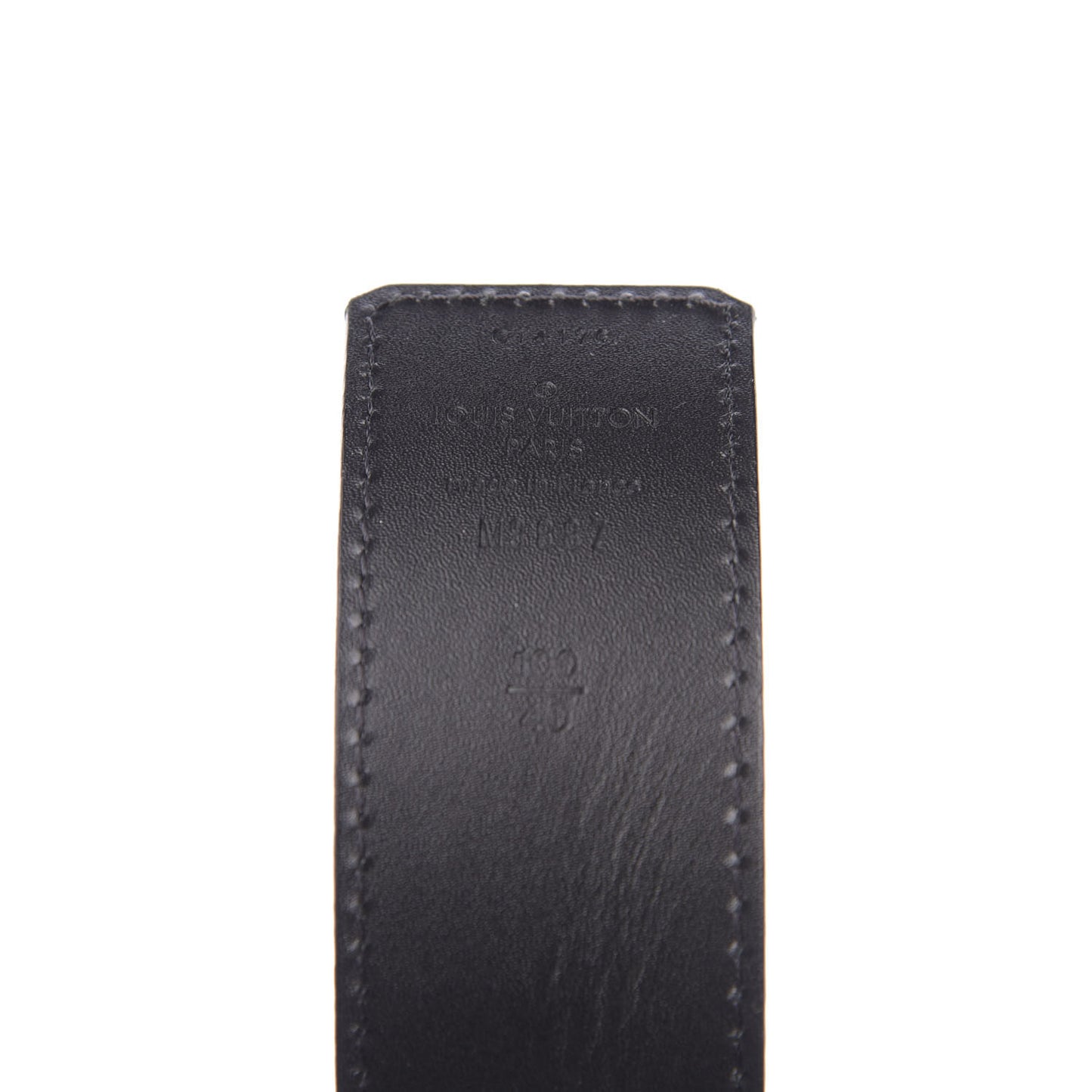 40mm LV Initiales Belt 100 40 Dark Brown Black