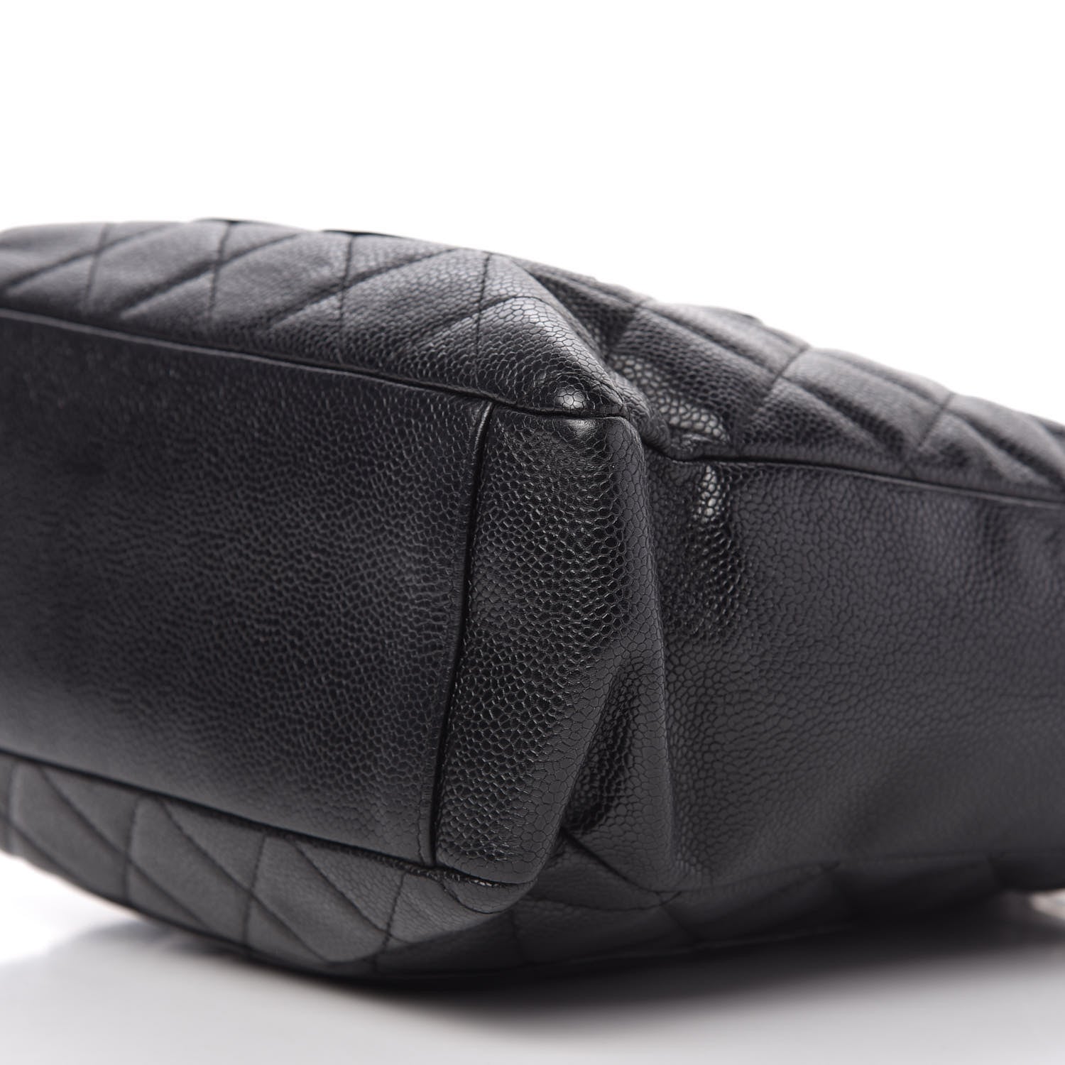 Chanel Caviar Quilted Petit Shopping Tote PST Black 7 of 9
