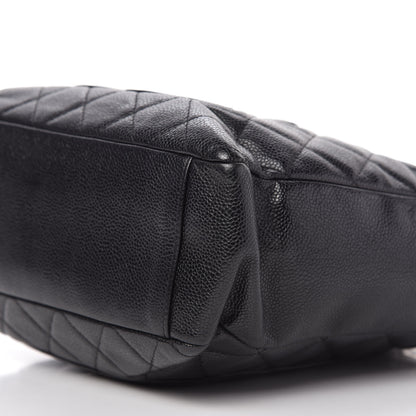 Chanel Caviar Quilted Petit Shopping Tote PST Black 7 of 9