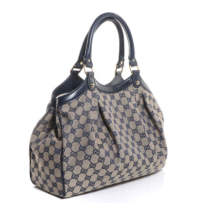 Gucci Monogram Medium Sukey Tote Navy 3 of 7