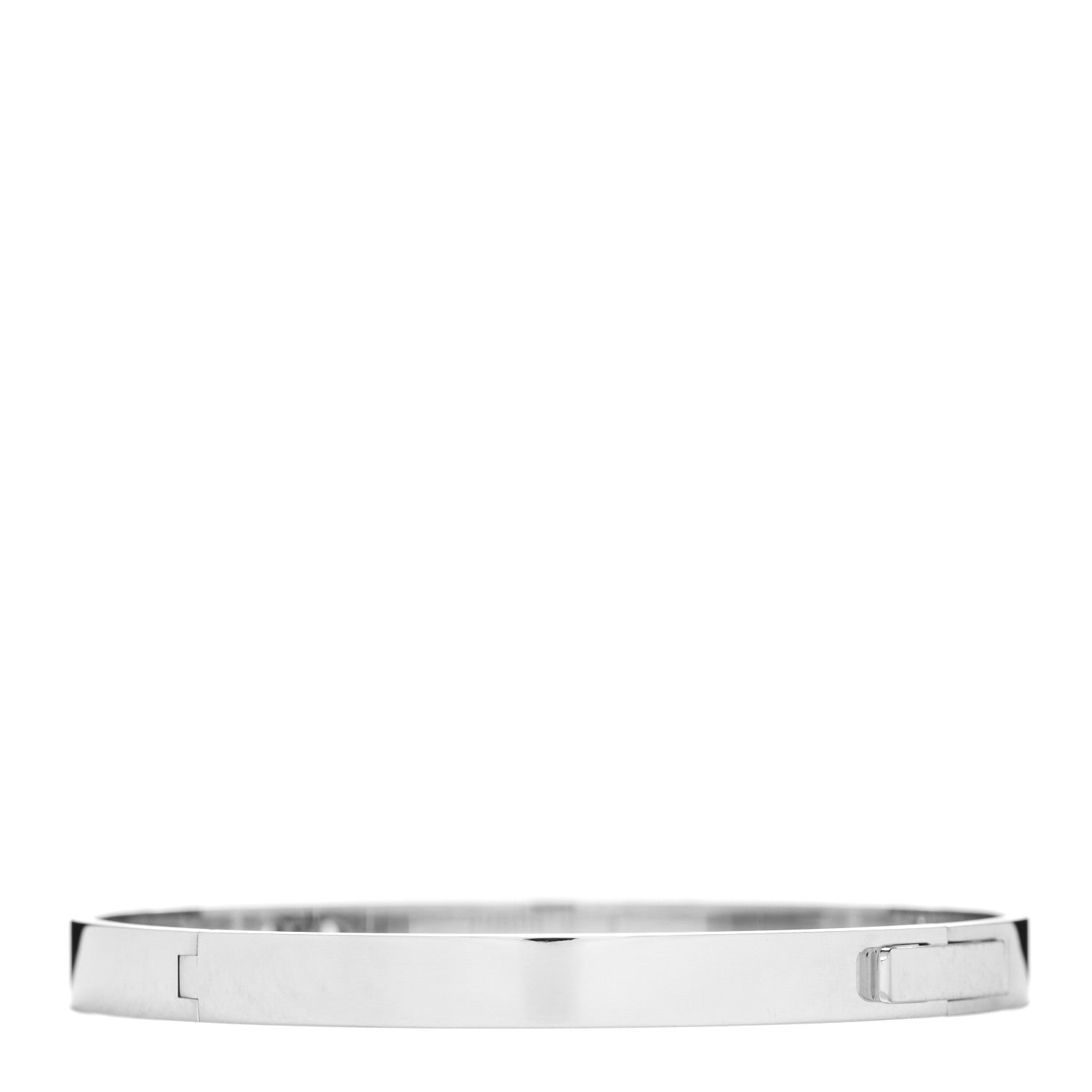 Hermes 18K White Gold Diamond PM H D'Ancre Bracelet SH 2 of 3