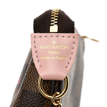 Louis Vuitton Damier Ebene 2020 Christmas Animation Big Wheel Mini Pochette Accessories Rose Ballerine 6 of 7