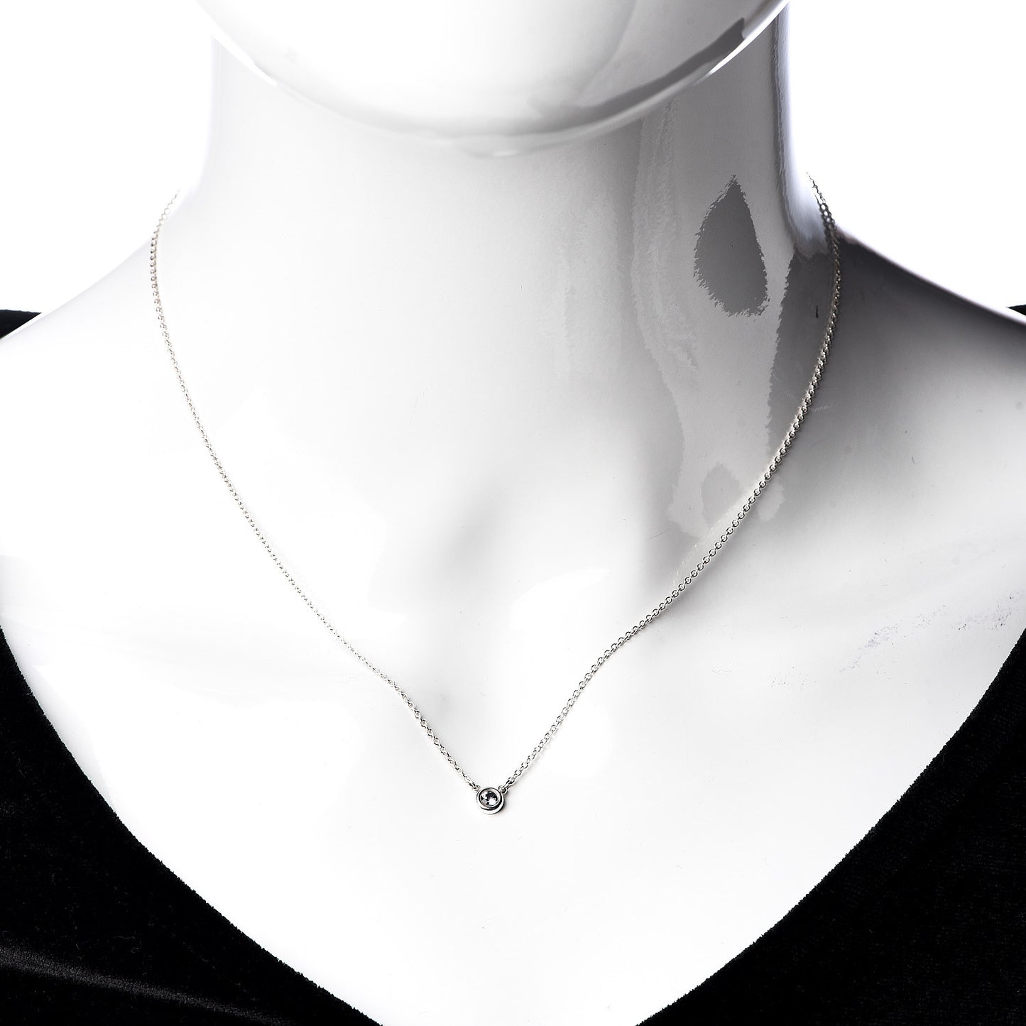 Sterling Silver Tanzanite .07ct Elsa Peretti Color By The Yard Necklace