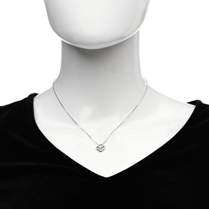 Louis Vuitton 18K White Gold Diamond Les Ardentes Pendant Necklace 2 of 6