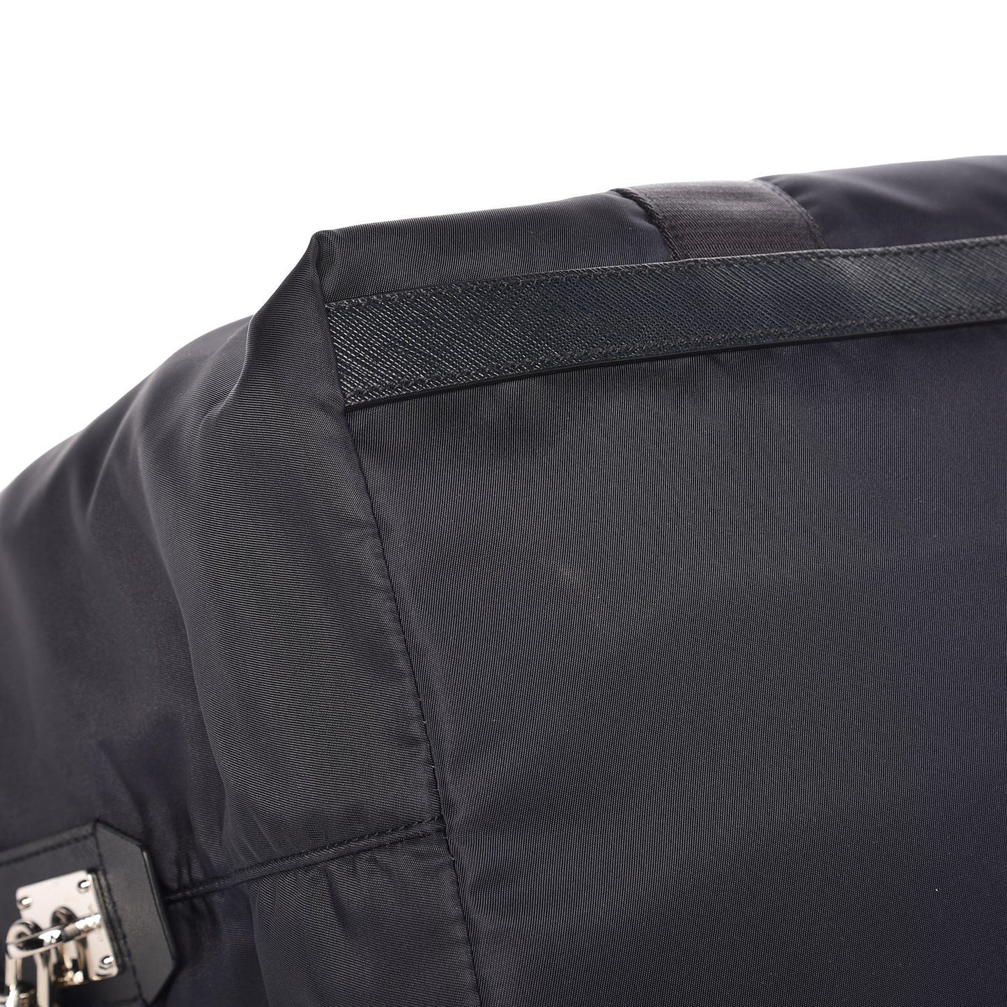 Tessuto Nylon Saffiano Duffel Bag Blue
